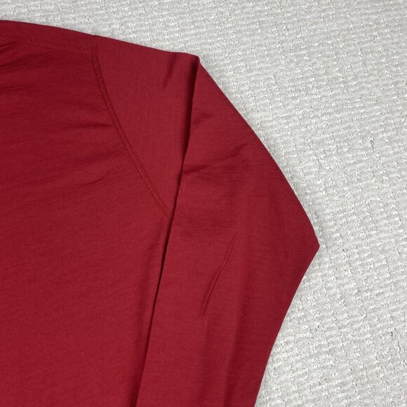 Yukonwool New Zealand 100% Made in Canada Merino Wool Base layer shirt Men S Red - Picture 4 of 16